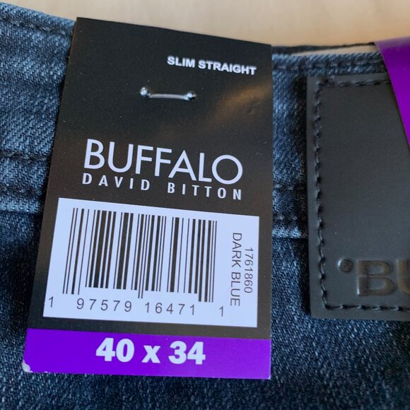 NWT BUFFALO DAVID BITTON SLIM STRAIGHT STRETCH JEANS - Picture 2 of 6